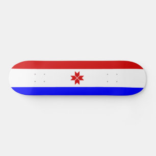 Mordovias flagga mini skateboard bräda 18,5 cm