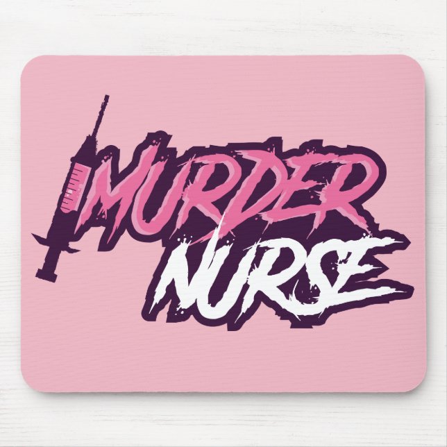 Mordsjuksköterska Mousepad - rosa Musmatta (Framsidan)