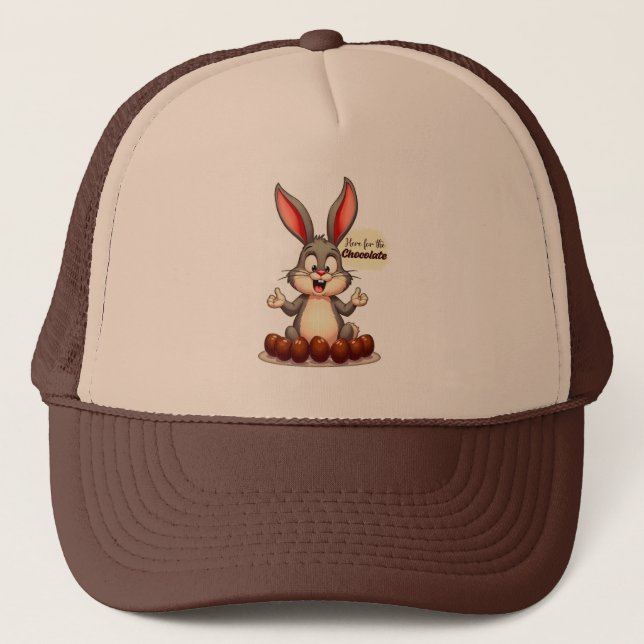 More Chocolate – Funny Easter Bunny - boné Keps (Framsida)
