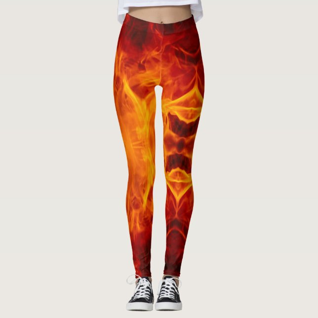 More Fire - Power Yoga Leggings (Framsida)
