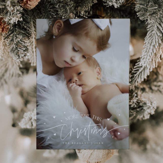 More Love This Christmas Photo Birth  Meddelande (Skapare uppladdad)