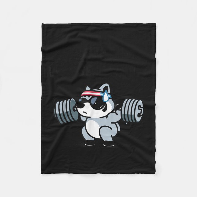 More Plates Less Self Hates Ssum Gym  Fleecefilt (Framsidan)