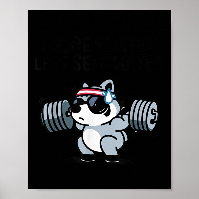 More Plates Less Self Hates Ssum Gym  Poster (Framsidan)