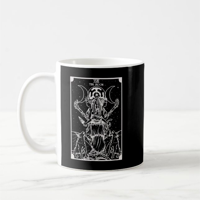 More Then Awesome Hecate Triple Moon Goddess Witch Kaffemugg (Vänster)