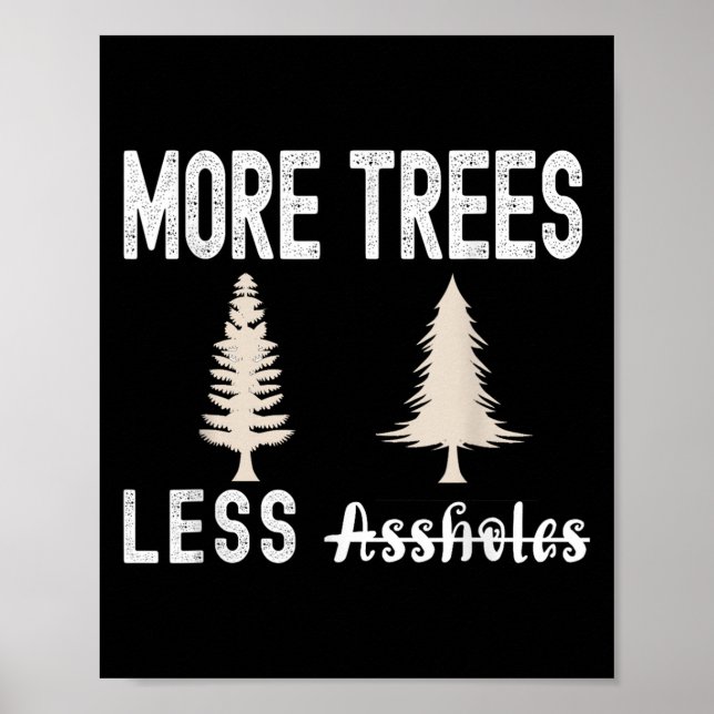 More Trees Less Holes Ugly Christmas Sweater  Poster (Framsidan)