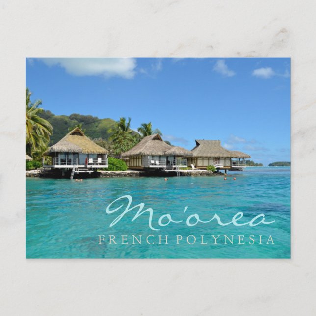 Morea på Fransk Polynesien med lyxböljor Vykort (Framsida)