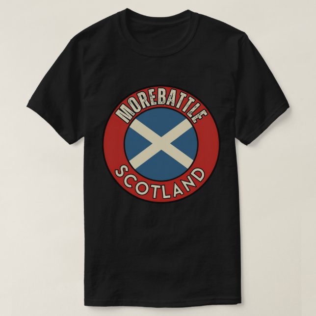Morebattle, Skottland T Shirt (Design framsida)