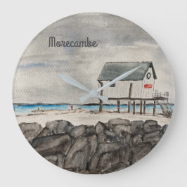 Morecambe Beach Hut Lancashire semesterort Stor Klocka