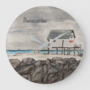 Morecambe Beach Hut Lancashire semesterort Stor Klocka