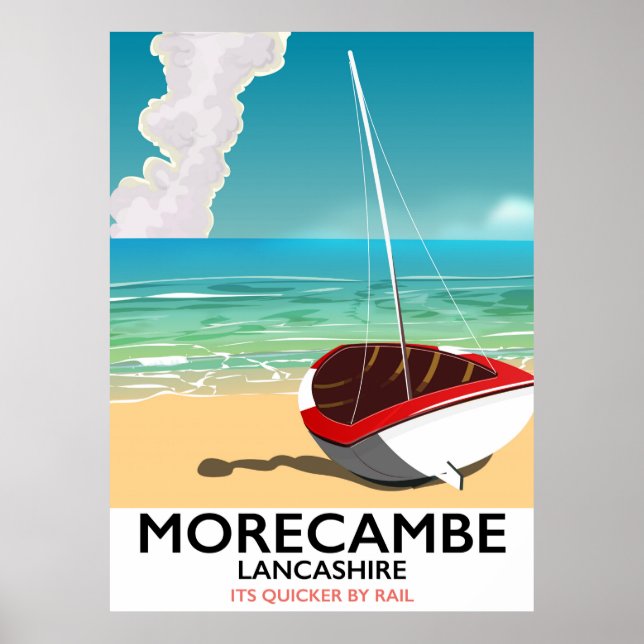 Morecambe, Lancashire Seaside-reseaffisch Poster (Framsidan)