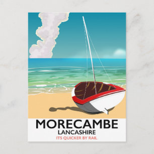 Morecambe, Lancashire Seaside-reseaffisch Vykort
