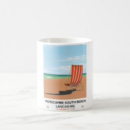 Morecambe South Beach Lancashire kustreklam Kaffemugg