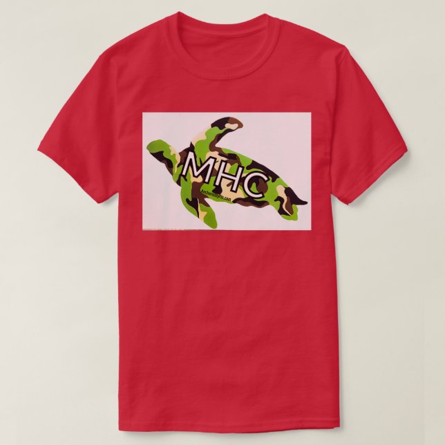 Morehead City NC Sea Turtle Camo T Shirt (Design framsida)