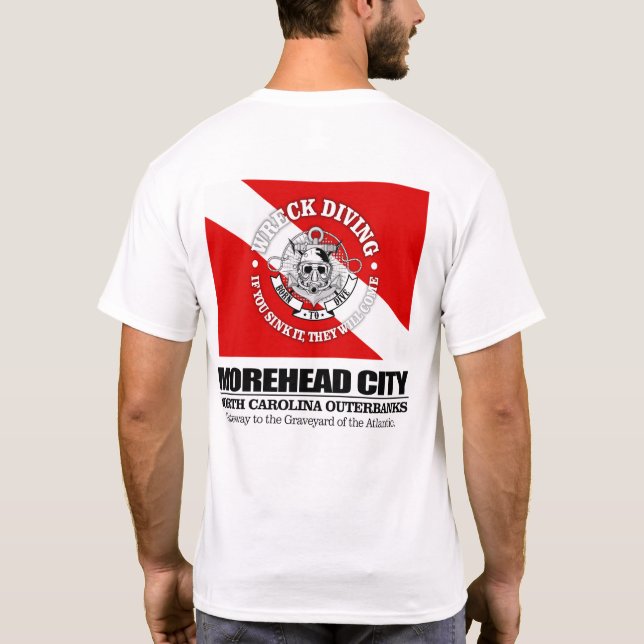 Morehead City (skeppsdykning) T Shirt (Baksida)