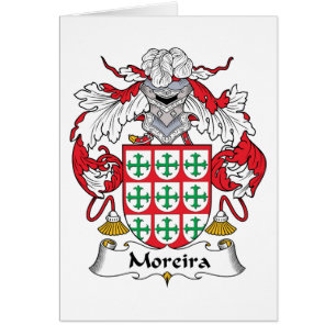 Moreira familjvapensköld hälsningskort