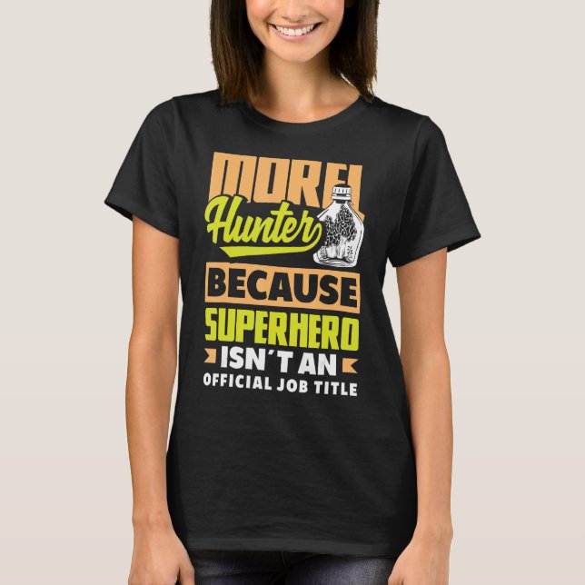 Morel Hunter Mushroom Mycology Foraging T Shirt (Framsida)