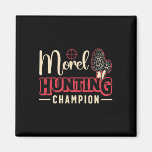 Morel Hunting Champion Kärlek Mushrooming Mushroom Magnet