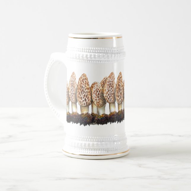 Morel Mushroom 22oz Beer Mugg (Framsida vänster)