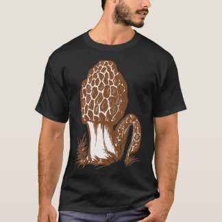 Morel Mushroom Älskare Design T Shirt