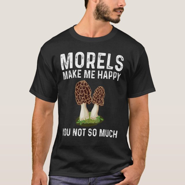 Morel Mushroom For Men Women Mushroom Hunters 1 T Shirt (Framsida)