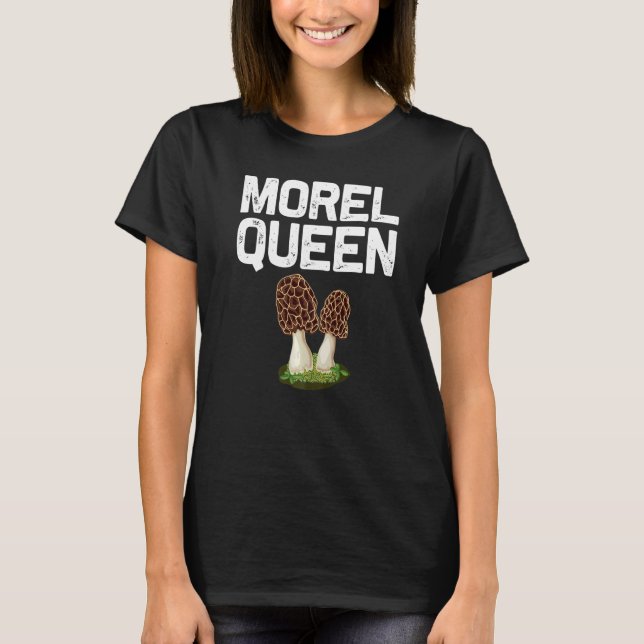 Morel Mushroom For Women Mom Mushroom Hunters T Shirt (Framsida)