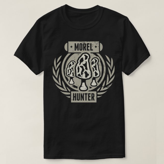 Morel Mushroom Foraging Mushroom Hunter T Shirt (Design framsida)