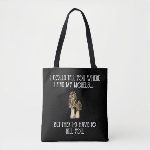 Morel Mushroom Hunter Funny Foraging Tygkasse
