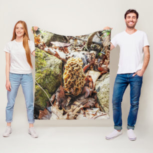 Morel Mushroom i Vilden Fleecefilt