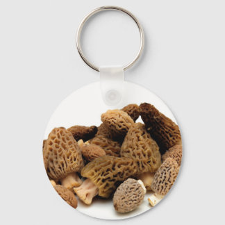 Morel Mushroom Nyckelring