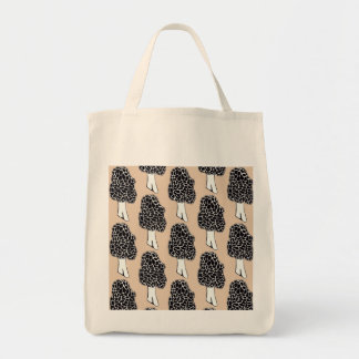 Morel Mushroom Tote Bag Tygkasse