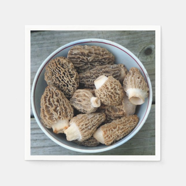 Morel Mushrum Pappersservett (Framsidan)