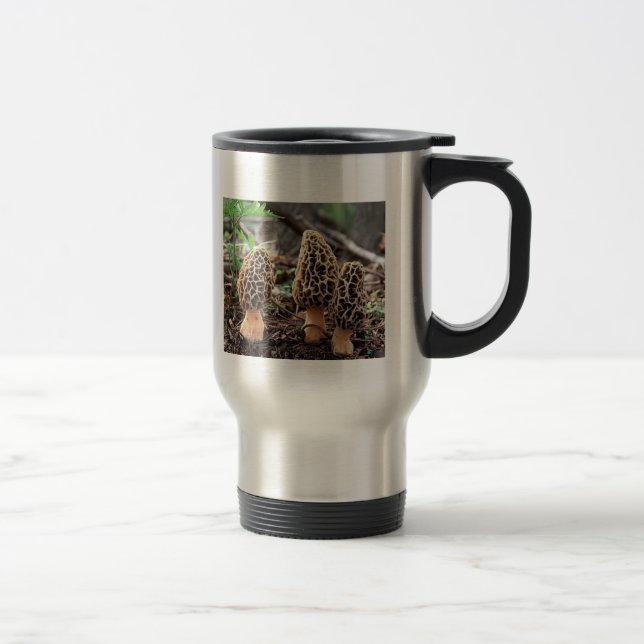 Morelchampinjon som går kaffemugg (Höger)