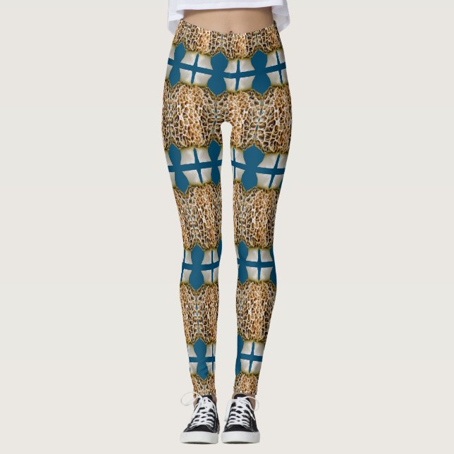 Morelchampinjondamasker Leggings (Framsida)