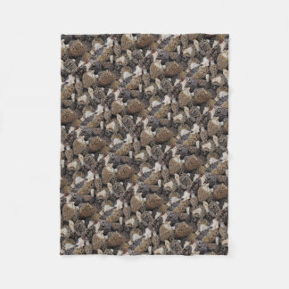 Morelchampinjoner Fleecefilt