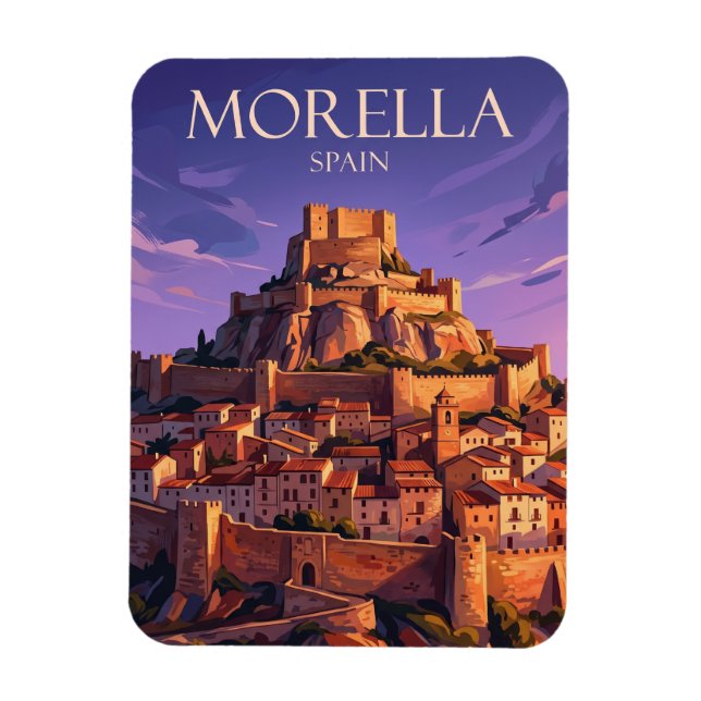 Morella Spanien Magnet (Vertikal)