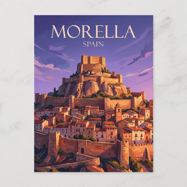 Morella Spanien Vykort (Framsida)