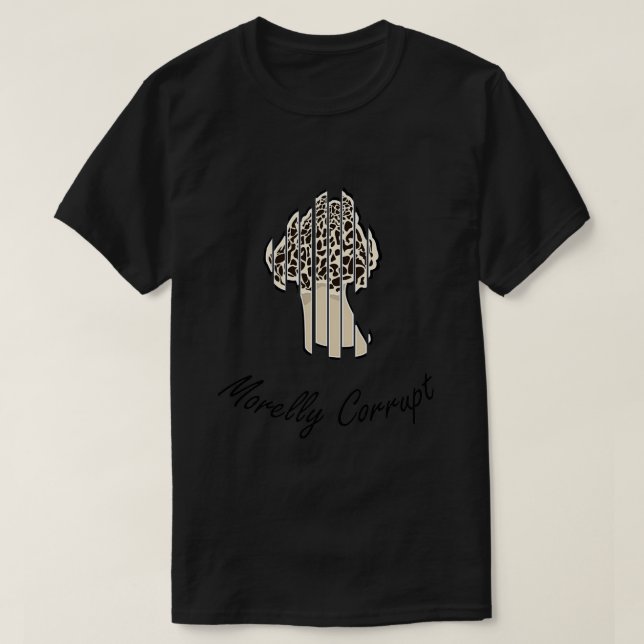 Morelly Corrupt Mushroom Pun T Shirt (Design framsida)