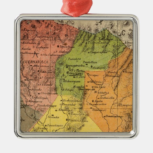 Morelos, Mexiko Julgransprydnad Metall (Framsidan)