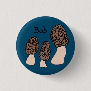 Morels Mushroom Roligt Fungi CUSTOMIZE IT Knapp
