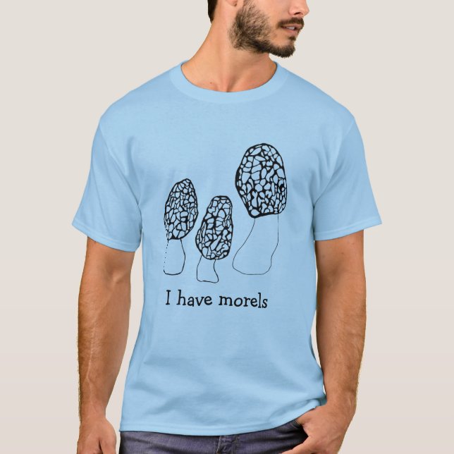 Morels Mushroom Roligt Fungi CUSTOMIZE IT T Shirt (Framsida)