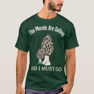 Morels ringer upp från ett underbart Mushroom Älsk T Shirt