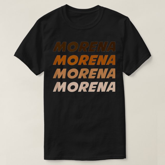 Morena Bröllopsfest Roligt Latina Spain Meican T Shirt (Design framsida)