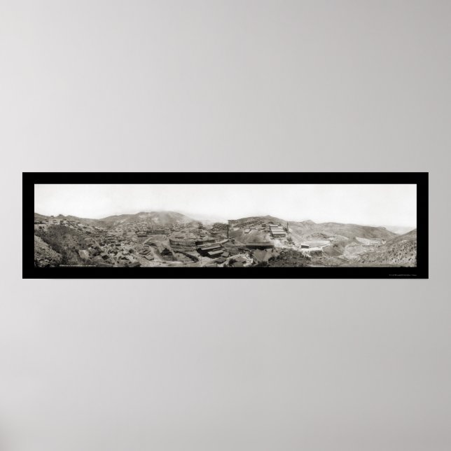 Morenci, AZ Mine Photo 1909 Poster (Framsidan)