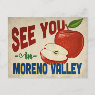 Moreno Valley California Apple - Vintage resor Vykort