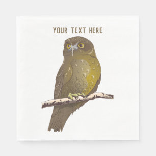 Morepork RURU NZ bird Pappersservett