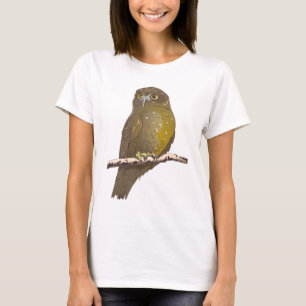 Morepork RURU NZ bird T Shirt