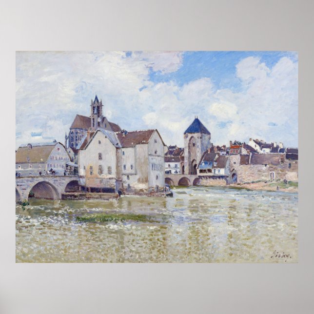 Moretsbron, Alfred Sisley Poster (Framsidan)