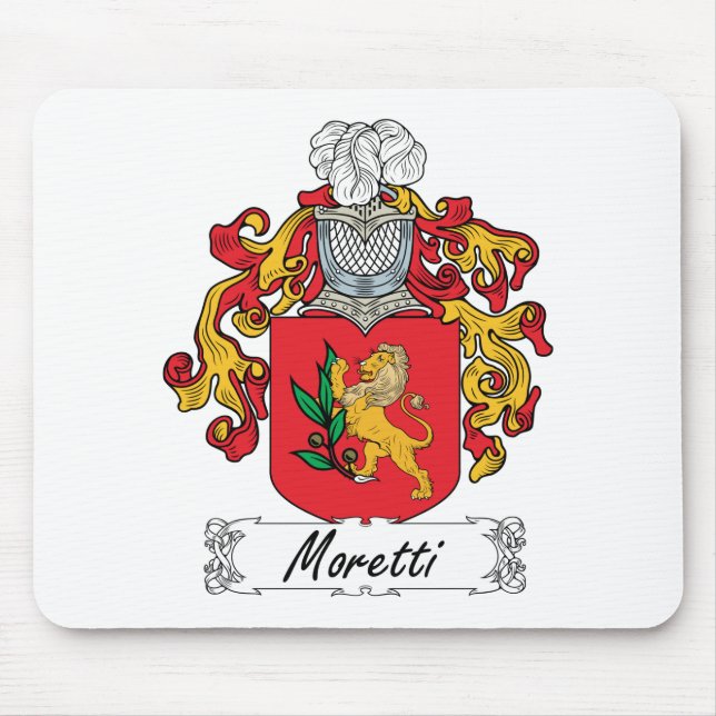 Moretti familjvapensköld musmatta (Framsidan)