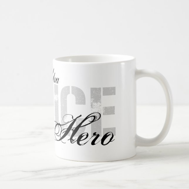 Morfadern är min hjälte - POLIS Kaffemugg (Höger)