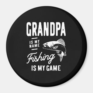 Morfar är mitt Namn-fiske.. är mitt spel-gåva Magnet